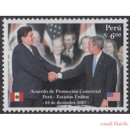 Perú 1775 2008 Acuerdo de promoción comercial Perú - Estados Unidos MNH