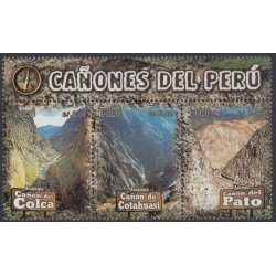 Perú 1784/86 2009 Cañones Colca Cotahuasi Pato  MNH