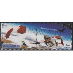 Perú 1788/89 2009 Deporte de aventura Paracaidismo MNH Perú 1788/89 2009 Deporte de aventura Paracaidismo MNH