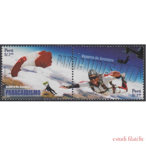 Perú 1788/89 2009 Deporte de aventura Paracaidismo MNH