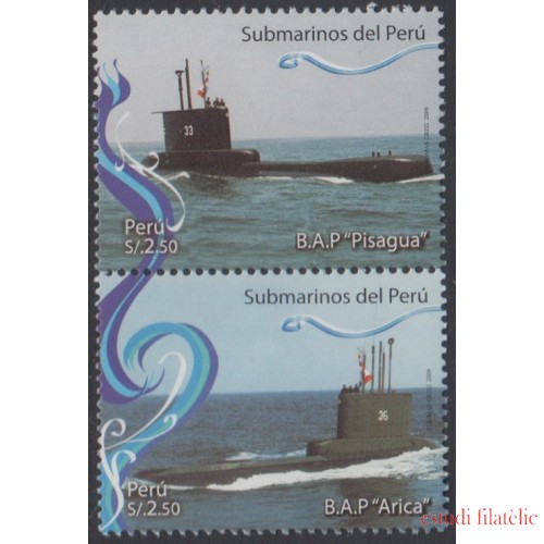 Perú 1815/16 2009 Submarinos submarine del Perú MNH