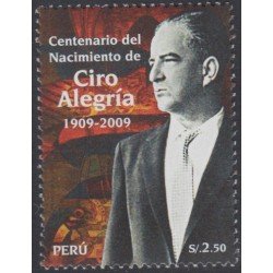 Perú 1823 2009 Centenario del nacimiento de Ciro Alegría MNH Perú 1823 2009 Centenario del nacimiento de Ciro Alegría MNH