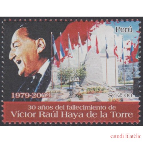 Perú 1828 2009 30 años del fallecimiento de Victor Raúl Haya de la Torre MNH