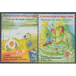 Perú 1843/44 2009 Protección del medio ambiente fauna flora bird MNH Perú 1843/44 2009 Protección del medio ambiente fauna flora bird MNH
