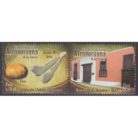Perú 1850/51 2010 Día de la cultura Afroperuana MNH Perú 1850/51 2010 Día de la cultura Afroperuana MNH