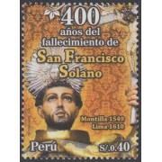 Perú 1852 2010 400 Años del fallecimiento de Francisco Solano MNH
