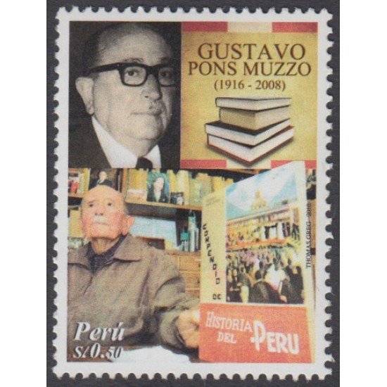 Perú 1855 2010 Gustavo Pons Muzzo MNH Perú 1855 2010 Gustavo Pons Muzzo MNH