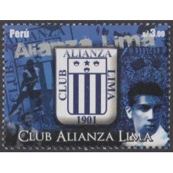 Perú 1867 2010 Fútbol Club Alianza Lima MNH Perú 1867 2010 Fútbol Club Alianza Lima MNH