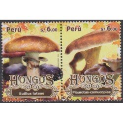 Perú 1876/77 2010 Flora Champiñones Hongos MNH Perú 1876/77 2010 Flora Champiñones Hongos MNH