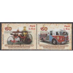 Perú 1883/84 2010 150 Años de bomberos voluntarios Firefighters MNH Perú 1883/84 2010 150 Años de bomberos voluntarios Firefighters MNH
