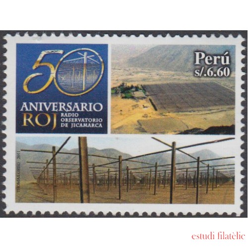 Perú 1892 2011 50 Aniversario Radio Observatorio de Jimarca MNH