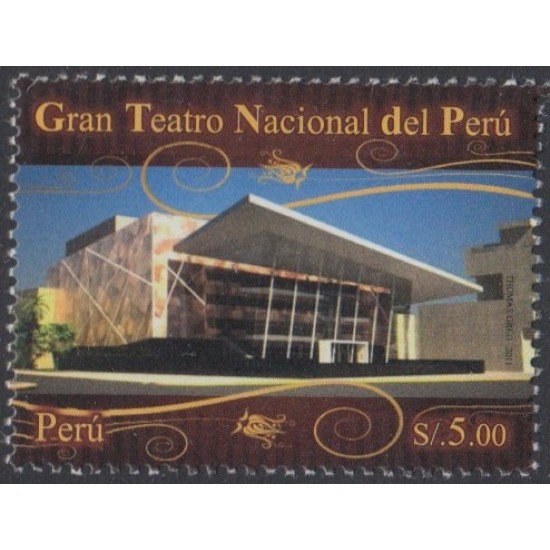 Perú 1902 2011 Gran Teatro Nacional del Perú MNH Perú 1902 2011 Gran Teatro Nacional del Perú MNH