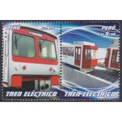 Perú 1914/15 2011 Trenes eléctricos train ralway MNH Perú 1914/15 2011 Trenes eléctricos train ralway MNH