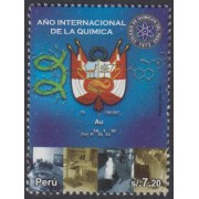 Perú 1967 2011 Año Internacional de la química MNH