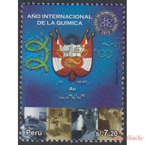 Perú 1967 2011 Año Internacional de la química MNH