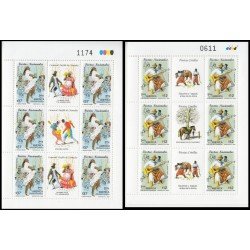 Upaep Uruguay 2377/78 2008 Fiestas Nacionales Minihojitas MNH Upaep Uruguay 2377/78 2008 Fiestas Nacionales Minihojitas MNH