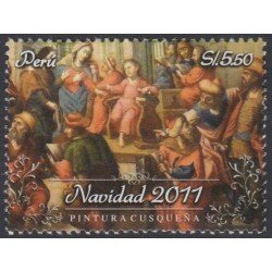 Perú 1989 2011 Navidad Pintura Cusqueña MNH Perú 1989 2011 Navidad Pintura Cusqueña MNH