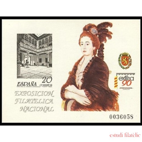 España Spain Prueba de lujo 21 1990 Zaragoza Exfilna 90 