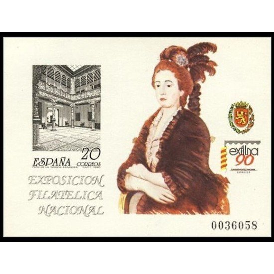 España Spain Prueba de lujo 21 1990 Zaragoza Exfilna 90