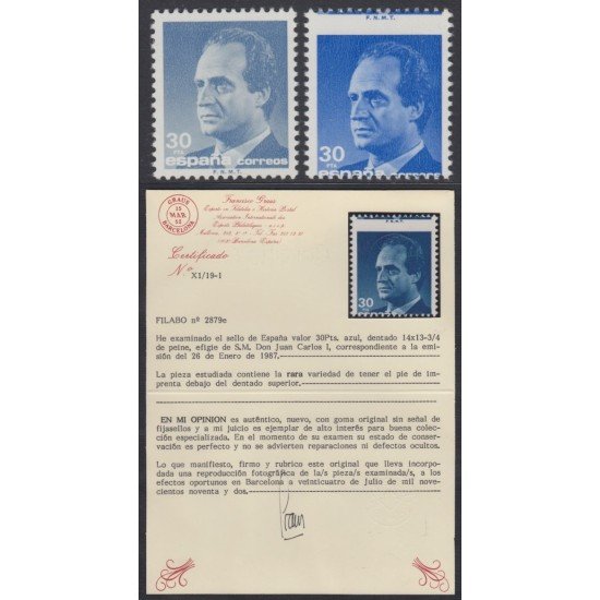 España Spain Variedad 2879e 1985 Juan Carlos I