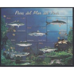 Perú 1411/15 2004 Peces del Mar fish fauna MNH Perú 1411/15 2004 Peces del Mar fish fauna MNH