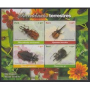 Perú 1689/92 2007 Invertebrados terrestres fauna  MNH