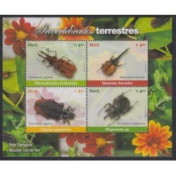Perú 1689/92 2007 Invertebrados terrestres fauna MNH Perú 1689/92 2007 Invertebrados terrestres fauna MNH