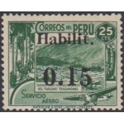 Perú A- 65 1942 Timbre Turismo MNH Perú A- 65 1942 Timbre Turismo MNH