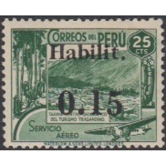 Perú A- 65 1942 Timbre Turismo MNH