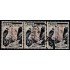 Perú A- 75/77 1949 Timbres de 1938 con sobretasas rojas verticales ferrocarriles Usado