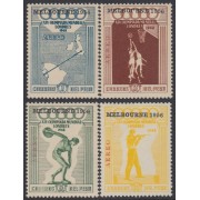 Perú A- 116/19 1956 Juegos olímpicos de Melbourne MNH