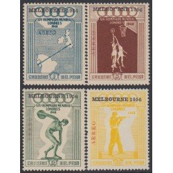 Perú A- 116/19 1956 Juegos olímpicos de Melbourne MNH Perú A- 116/19 1956 Juegos olímpicos de Melbourne MNH