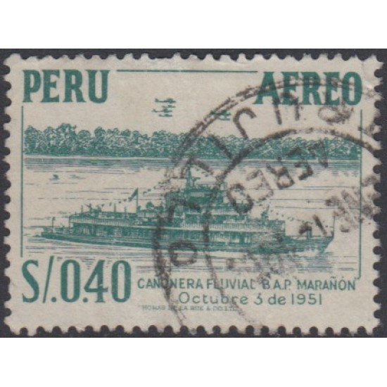 Perú A- 120 Perú A-120 1957/60 Tipos de 1953 Cañonera Usado Perú A- 120 Perú A-120 1957/60 Tipos de 1953 Cañonera Usado