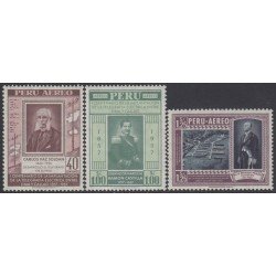Perú A- 135/37 1958 Centenario de la implantación da la telegrafía eléctrica MNH Perú A- 135/37 1958 Centenario de la implantación da la telegrafía eléctrica MNH