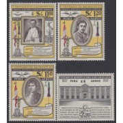 Perú A- 142/45 1958 Centenario del nacimiento de Daniel Alcides Carrión MH