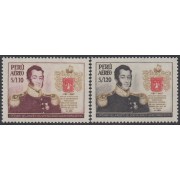 Perú A- 146/47 1958 Centenario de la muerte del General Álvarez Thomas MH