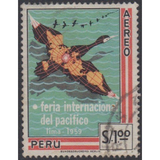 Perú A- 159 1960 Feria Internacional del Pacífico Usado Perú A- 159 1960 Feria Internacional del Pacífico Usado