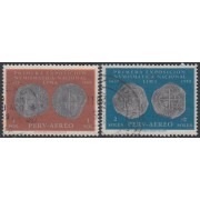 Perú A- 160/61 1961 300 Años de la 1ra exposición numismática Monedas Usado
