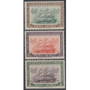 Perú A- 163/65 1961 100 Años de la vuelta al mundo de la Fragata Amazons MNH