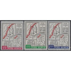 Perú A- 169/71 1962 Fronteras Cordillera del Condor MH Perú A- 169/71 1962 Fronteras Cordillera del Condor MH