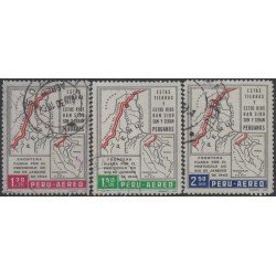 Perú A- 169/71 1962 Fronteras Cordillera del Condor Usado Perú A- 169/71 1962 Fronteras Cordillera del Condor Usado