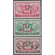 Perú A- 172/74 1962 Exposición Tesoros artístícos del Perú MNH
