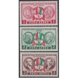 Perú A- 172/74 1962 Exposición Tesoros artístícos del Perú MNH Perú A- 172/74 1962 Exposición Tesoros artístícos del Perú MNH