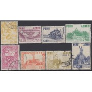 Perú A- 176/83 1962 Tipos de 1953 Monumento Locomotora Garcilaso Inca de la VegaUsado