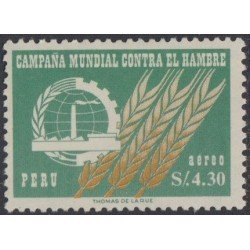 Perú A- 189 1963 Campaña Mundial contra el Hambre MH Perú A- 189 1963 Campaña Mundial contra el Hambre MH