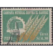 Perú A- 189 1963 Campaña Mundial contra el Hambre Usado