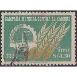 Perú A- 189 1963 Campaña Mundial contra el Hambre Usado Perú A- 189 1963 Campaña Mundial contra el Hambre Usado
