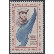 Perú A- 192 1963 50 años del paso de Los Alpes Jorge Chávez MNH