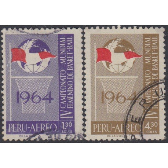 Perú A- 196/97 1965 IV Campeonato del mundo femenino de Basket-ball Usado Perú A- 196/97 1965 IV Campeonato del mundo femenino de Basket-ball Usado