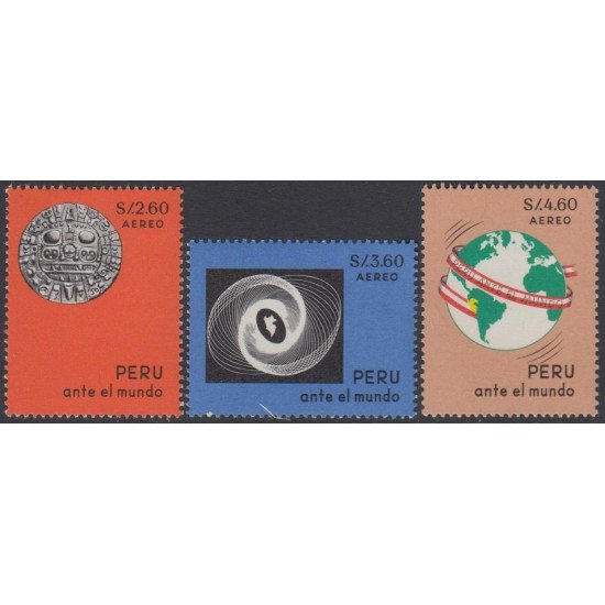 Perú A- 207/209 1967 Perú ante el Mundo MNH Perú A- 207/209 1967 Perú ante el Mundo MNH